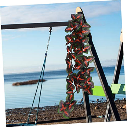1set Reptile Plants with Suction Cups Artificial Hanging Vines for Terrarium Decor for Tanks and Habitats Adds Natural Touch to Reptile Environments 4pcs