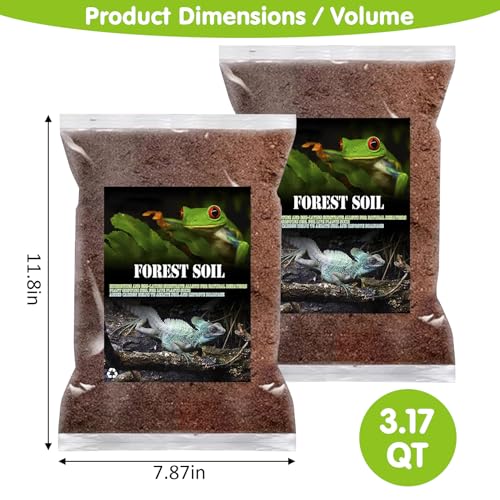 VCEPJH Snake Climbing Branch, 2Pcs Reptile Wood Natural Cork Log and Reptile Soil Substrate Burrowing Tortoise Bedding for Snake Tarantula Gecko Lizard Spidey Frog Hermit Crab