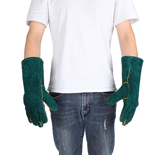 Pongnas BiteAnimal Handling Gloves for Dogs Cats Reptiles Protective Training & Grooming with Scratch Defense Large Pets and Wild Animals