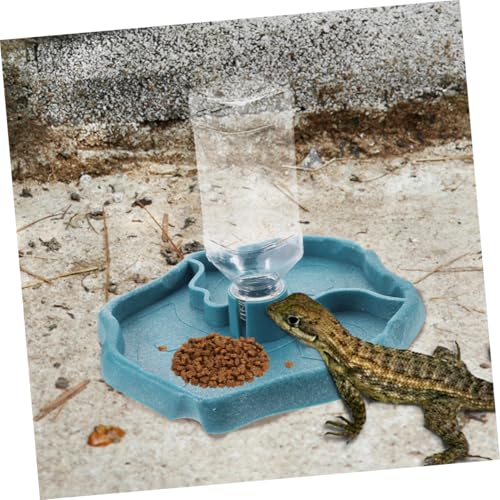 BESPORTBLE 2pcs Bearded Dragon Water Dish and Food Bowl Durable Reptile Feeder for Tortoises Lizards and Amphibians Easy to Clean and Maintain for Pet Hydration and Feeding Needs