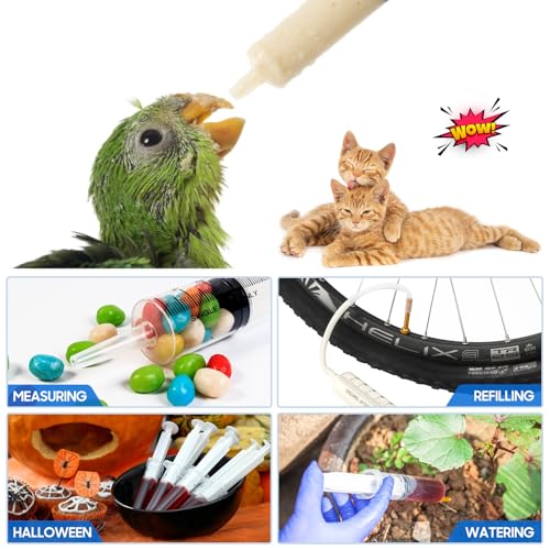 SHAOTONG 250ml Syringe with 2Pcs 40 Inch Tube and Tip Adapter, for Feeding Pets, Liquid Refilling, Drawing Oil Fluid - size: 250ML/CC