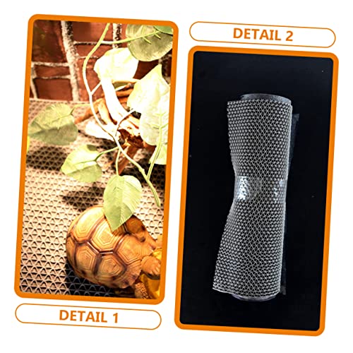 1 Set Reptile Cage Carpet Mat Terrarium Liner for Tortoise Lizard and Snake Washable and Reusable Substrate for Reptile Habitat Easy to Clean Grey - color: Light Grey
