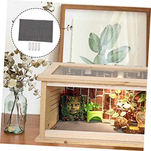 Mikikit Waterproof Reptile Carpet 3-in-1 Terrarium Bedding for Turtles Lizards Snakes Moisture Retaining Polyester Mat Non-Slip Reptile Terrarium Decoration