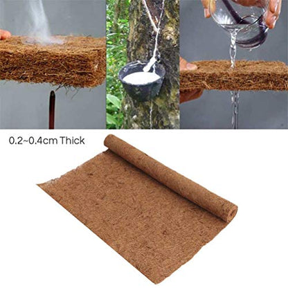 Aramox Coconut Fiber Reptile Mat Natural Coconut Fiber Substrate Mat 60x100cm Soft Absorbent Pet for Lizards Turtles Snakes with Washable Reusable Carpet (Brown)