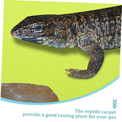 BESPORTBLE 200m Reptile Carpet Mat for Terrarium Soft and Washable Substrate for Bearded Dragon Leopard Gecko Snake Lizard Turtle Liner