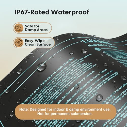 LUXBIRD Seedling Heat Mat 4 Pack 10"x 20.75" UL & MET Certified, Heating Film Warm Hydroponic Heating Pad for Germination, Indoor Gardening, Greenhouse - size: 4 Pack-2026 Upgraded