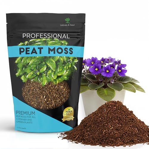 Professional Peat Moss for Plants 2.2 Quarts, Organic Peat Moss for Potting Soil, Lightweight Soil Additive for Indoor Outdoor Container Garden Plants, Made in USA - style: Peat Moss Soil Additive (2.2 Quarts)