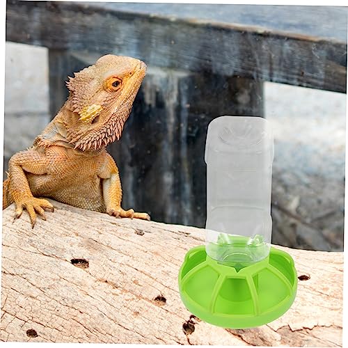 YARNOW 2sets Turtle Accessories for Tank Reptile Food Bowls Water Drinking Plates Pet Water Feeder
