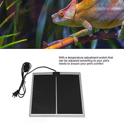Reptile Heat Pad Under Tank Heater Terrarium Heating Mat for Snakes Lizards Turtles PET Tear Tough Safe (14W) - size: 14W