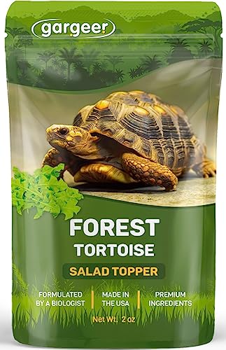 Gargeer 2oz Forest Tortoise Food Supplement, Flower Salad Mix Topper. Supercharge Juveniles & Adults Appetite, Health & Immune System. Complete Diet, Rich with Vitamins, Made in The USA. Enjoy! - size: 2 Ounce (Pack of 1)