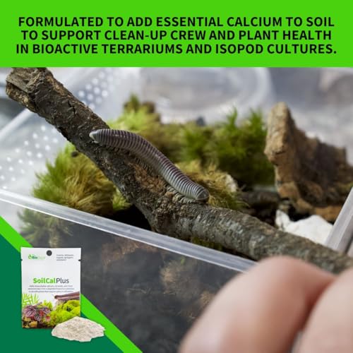 The Bio Dude Soil Cal Plus - Bioactive Substrate Calcium Additive. Great for Isopods, Millipedes and Plants!