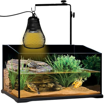 Reptile Heat Lamp,Reptile Light Heater Guard Basking Heater Lamp with Guard