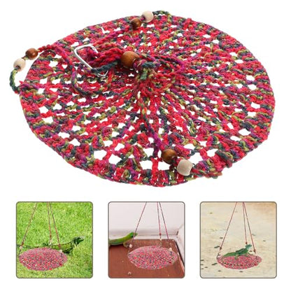 HOMSFOU Reptile Hammock Bed Cotton Hanging Basking Platform Washable Small Lizard Cage Accessory for Bearded Dragon Chameleon Gecko Habitat