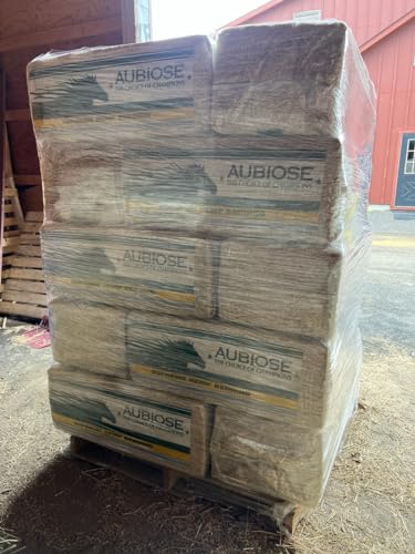 Aubiose French Hemp Bedding 44lb — Chicken Coop & Horse Stall Bedding | Ultra Low Dust, Odor Control, Deep Litter Ready | Premium Hemp Shavings for Chickens, Horses, Rabbits & Small Animals - size: Pack of 1