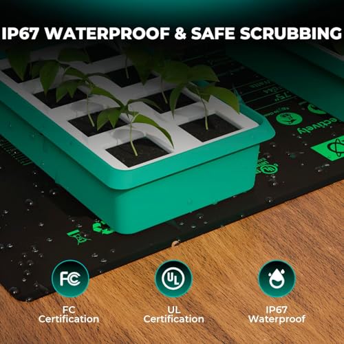 MARS HYDRO 48''x 20.75'' Seedling Heat Mat with Thermostat Heating Pad IP67 Waterproof, Easy to Clean, for Seedling, Germination, Clone, Reptile - size: 48'' x 20.75''with Built-in Thermostat
