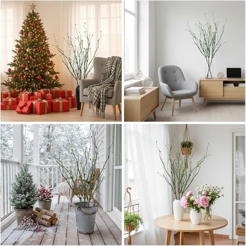 3pcs 49 inch Artificial Evergreen Vine Branches for Decoration Wall Tree Artificial Hanging Leaf Plant Indoor and Outdoor Decorative Fake Plants (Dark Green)