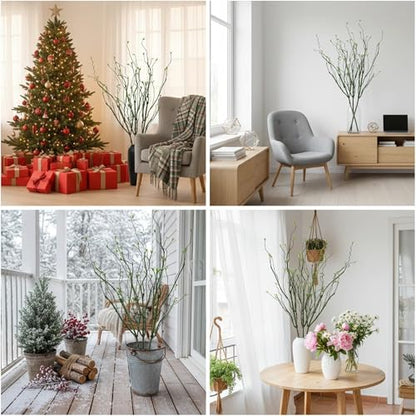3pcs 49 inch Artificial Evergreen Vine Branches for Decoration Wall Tree Artificial Hanging Leaf Plant Indoor and Outdoor Decorative Fake Plants (Dark Green)