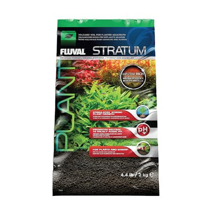 Fluval 12693 Plant and Shrimp Stratum for Freshwater Fish Tanks, 4.4 lbs. – Aquarium Substrate for Strong Plant Growth, Supports Neutral to Slightly Acidic pH - size: 4.4 Pound (Pack of 1)