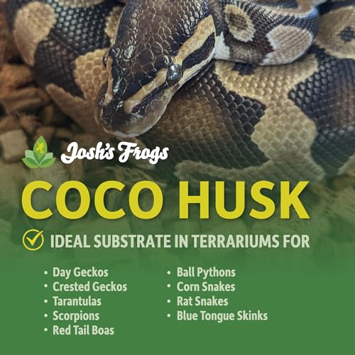 Josh's Frogs Coco Husk Brick (6 Quarts) - Reptile, Amphibian & Invertebrate Bedding - Pet Supplies - size: 6 Quart Brick