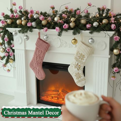 1PCS 300cm/118inch Large Flexible Artificial Tree Fall Vines Twine Wood Branches with Peony Flowers Garland Twig Reptile Climbing Fake Plants for Wedding Arch Christmas Wall Door Hanging Decoration