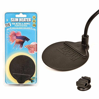 Hydor Betta Bowl Slim Fish Tank Heater, 7.5-watt, measures 3.5 inches round, black; For tanks 2-5 gallons - size: 7.5 Watt, Round, up to 5 gal