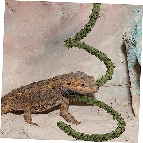 Kisangel Climbing Vine Toy Flexible Reptile Vine for Terrarium Decor Small Reptile Climbing Accessory for Crab Tanks