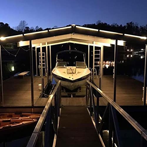 BSOD Outdoor LED Strip Lights Waterproof,IP68 Led Strip 12v Boat Underwater Lights 16.4ft 5050 SMD 300 Led Tube Flexible 5050 White Rope Light for Swimming Pool Boat Fish Tank - color: Cool White