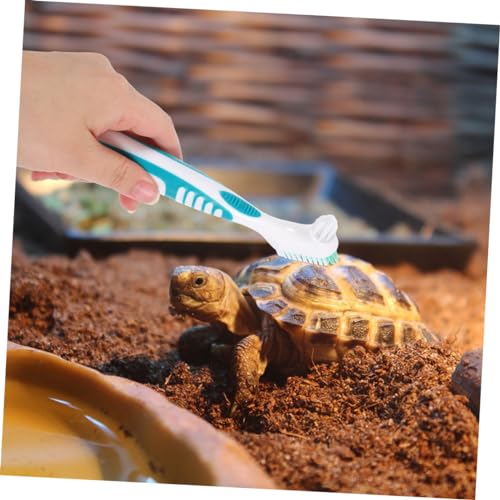GANAZONO 3pcs Turtle Shell Cleaning Brush Reusable Aquarium Cleaner Tortoise Shell Mud Brush - color: Light Green