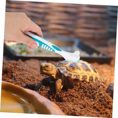 GANAZONO 3pcs Turtle Shell Cleaning Brush Reusable Aquarium Cleaner Tortoise Shell Mud Brush - color: Light Green