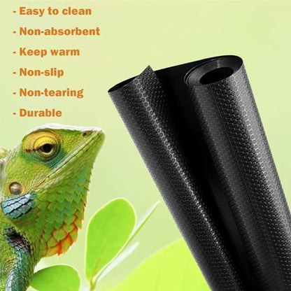 Bearded Dragon Tank Accessories, Non-Adhesive Reptile Carpet Bedding Substrate for Terrarium, Reptile Mat Terrarium Liner Tank Flooring for Leopard Gecko, Snake, Lizard and Tortoise, 18x80 in - size: 18x80 inch