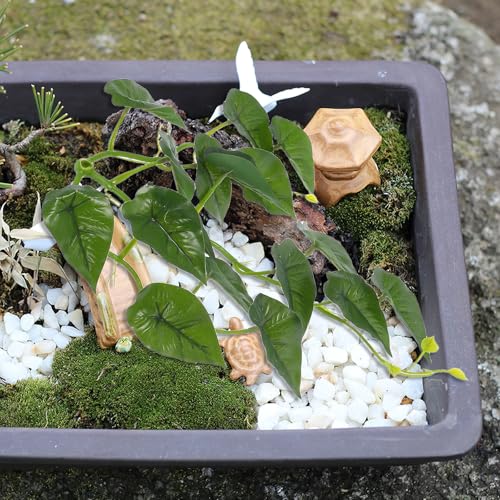 DOITOOL Artificial Reptile Climbing Plants and Fake Hanging Vines with Suction Cup for Turtle Tank Accessories Terrarium Decoration Habitat Ornament for Reptiles