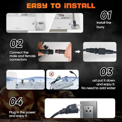 Upgrade Mist Maker Fogger 12 Heads (9000ml/H),Ultrasonic Fogger Humidifier with Floats（No need to add water）,110V 400W Power Water Proof Ultrasonic Mister,for Halloween Atmosphere,Preserva - size: Upgrade Mist Maker Fogger 12 Heads