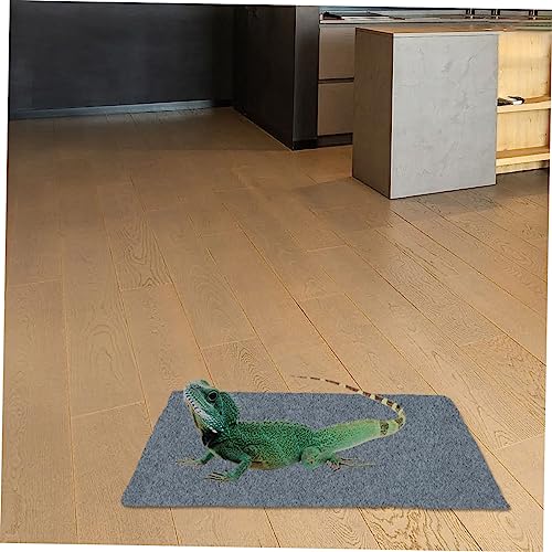 COLLBATH 2pcs Reptile Mat Cushion Substrate Liner Washable Pet Carpet for Terrarium for Lizards Snakes Turtles and More -Absorbent Design