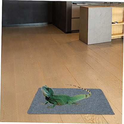 COLLBATH 2pcs Reptile Mat Cushion Substrate Liner Washable Pet Carpet for Terrarium for Lizards Snakes Turtles and More -Absorbent Design