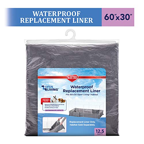 Kaytee Open Living Pet Guinea Pig or Rabbit Habitat Replacement Liner 60" x 30" - size: 60.0"L x 30.0"W x 0.1"H