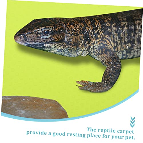 BESPORTBLE Leopard Gecko Bearded Dragon Snake Terrarium Liner Reptile Carpet Eva Pet Substrate Mat - color: Light Green