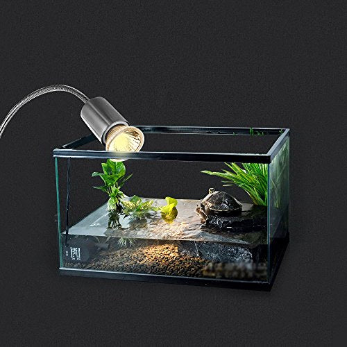 HURRISE 25W Halogen Heat Lamp Lightweight, Appetite UVB Promote Vitamin D3 Synthesis, Reptiles Lizard Aquarium, Full Spectrum Small Sun Light (US) - size: US