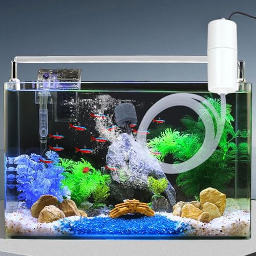 Tiny Water Pump, Noiseless Submersible Water Pump with Stable Air Release, 5V Fish Charging Fishing Oxygenator USB Meet Oxygen Demand for Fishing Carrying Seafood - color: White