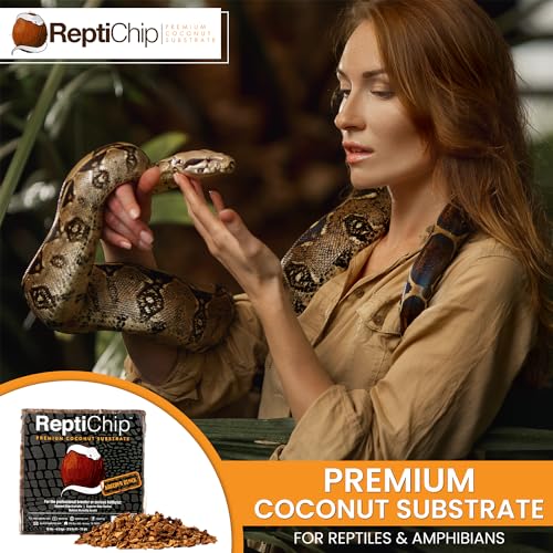 ReptiChip Reptile Substrate Coconut Chip Bedding 72 Quart Compressed Organic Coco Husk Block for Snake Habitat, Ball Python Terrarium, Turtle Tanks, Tortoise Enclosure (3 Pk) - size: 3 Pack Breeder Bundle