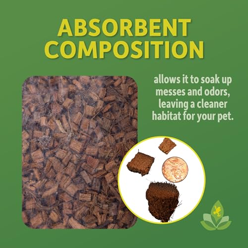 Josh's Frogs Coco Husk Brick (6 Quarts) - Reptile, Amphibian & Invertebrate Bedding - Pet Supplies - size: 6 Quart Brick