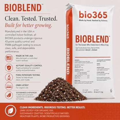 BIOBLEND High-Porosity Potting Soil Mix 1.5 cu ft Bag – Coco Coir, Peat Moss & Perlite Growing Medium with Biochar & Beneficial Microbes - color: Brown, size: 1.5 Cubic Feet