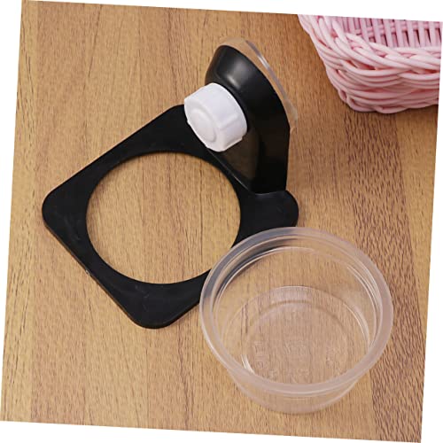 ibasenice 2pcs Reptile Water and Food Dish Black Cup Style Feeding Bowl for Tortoise Lizard and Other Reptiles and Easy to Clean - size: Size 5