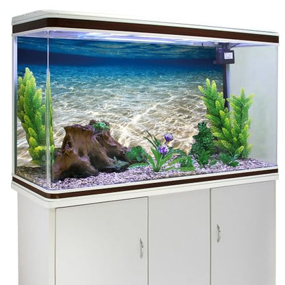 AWERT 36x20 inches Ocean Floor Aquarium Background Underwater Fish Tank Background Undersea Theme Aquarium Background - size: 36x20in/90x50cm