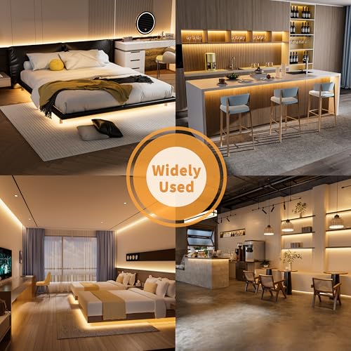 PAUTIX COB LED Strip Light IP65 Waterproof 32.8ft/10m 5040LEDs Warm White 3000K,High Lumen Flexible CRI90+ LED Tape Super Bright DC24V,for Cabinet Home DIY Lighting Projects(Power Supply Not Included) - size: 3000K/32.8ft-IP65 Waterproof