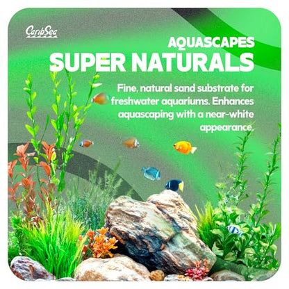 Carib Sea Super Natural Moonlight Sand for Aquarium – 5 lb Each – Ideal for Freshwater Aquaria – Perfect for Discus, Tetras, Angelfish, and More – (Pack of 2) - size: 5lb (Pack of 2)