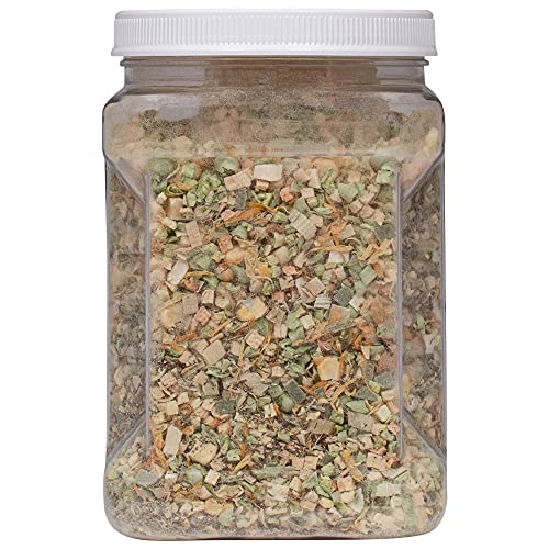 Healthy Herp Veggie Mix Instant Meal for Reptiles - Nutritious Bearded Dragon Accessories, Bearded Dragon Food - Made in USA - Quick Prep, Ideal for Box Turtles, Lizards, Tortoises - 7.5 oz (212g) - size: 7.5 Ounce (Pack of 1), style: Jar