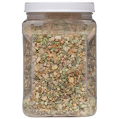 Healthy Herp Veggie Mix Instant Meal for Reptiles - Nutritious Bearded Dragon Accessories, Bearded Dragon Food - Made in USA - Quick Prep, Ideal for Box Turtles, Lizards, Tortoises - 7.5 oz (212g) - size: 7.5 Ounce (Pack of 1), style: Jar