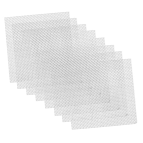 SUPVOX 10pcs Stainless Steel Fish Tank Moss Fixed Net Aquatic Planting Mesh for Aquarium Grass Water Plants for Easy Installation and Decoration