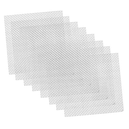 SUPVOX 10pcs Stainless Steel Fish Tank Moss Fixed Net Aquatic Planting Mesh for Aquarium Grass Water Plants for Easy Installation and Decoration