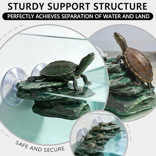 Turtle Basking Platform, Fish Tank Aquarium Tortoise Climbing Platform, 5.7x3.1x3.3 inch Float Resting Terrace for Frogs, Terrapins (5.7x3.1x3.3)